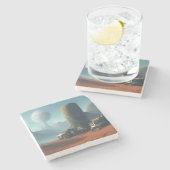 Mars-Kunstindustrie Steinuntersetzer (Seitenansicht)