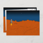 Mars landen postkarte (Vorne/Hinten)