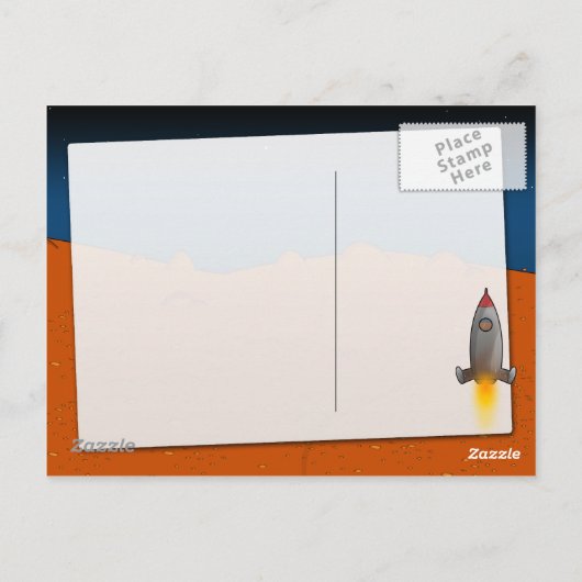 Mars landen postkarte (Rückseite)