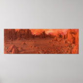 Mars Landschaft Poster (Vorne)