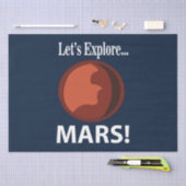 Mars Lass uns den Mars erkunden Seidenpapier (Handwerk)