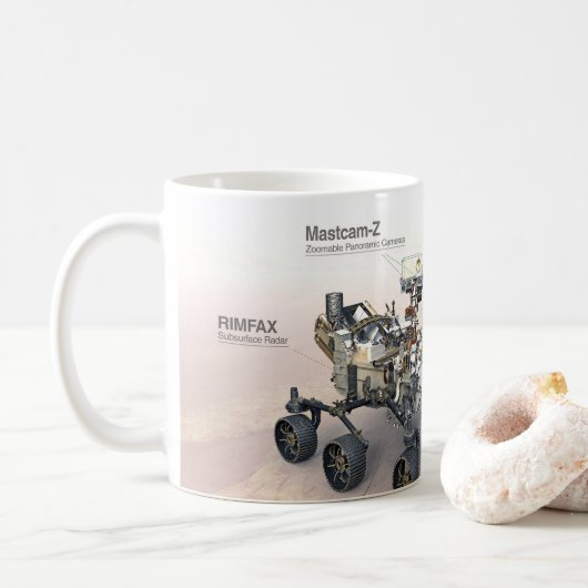 Mars Leistungsrückführung mit Instrumenten Kaffeetasse (Mit Donut)