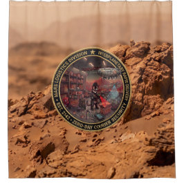 Mars-Logistikdivision Duschvorhang 