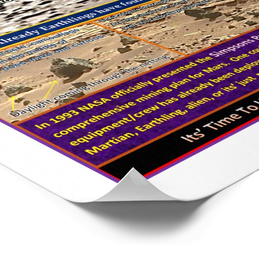 Mars Machines maskiert Poster (Ecke)