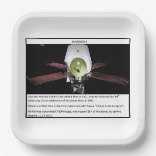 Mars Mariner 9 Pappteller