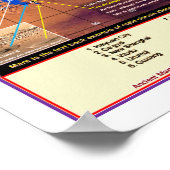 Mars Marineris Karte Poster (Ecke)