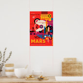 MARS Mehrere Touren Erreichbarkeit Historische Seh Poster (Küche)