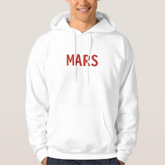 Mars Men Basic Hooded Sweatshirt (Vorderseite)