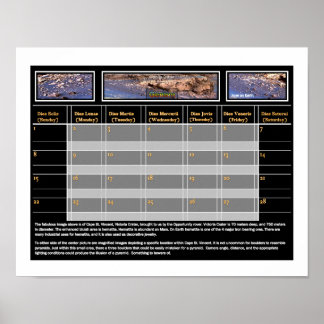 Mars Mineralien Poster