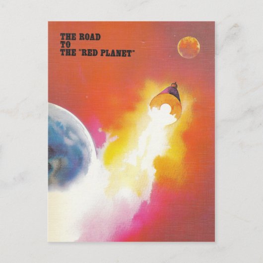 Mars Mission Postcard Postkarte (Vorderseite)