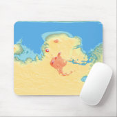 Mars Mola-Karte nach terraforming Mousepad (Mit Mouse)