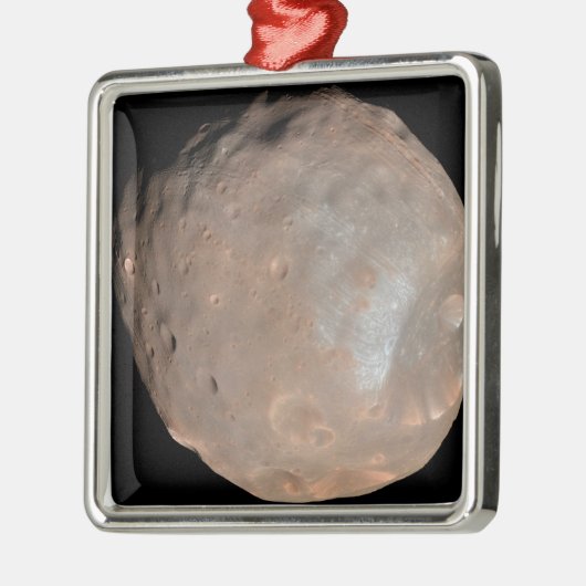 Mars-Mond Phobos Silbernes Ornament (Links)