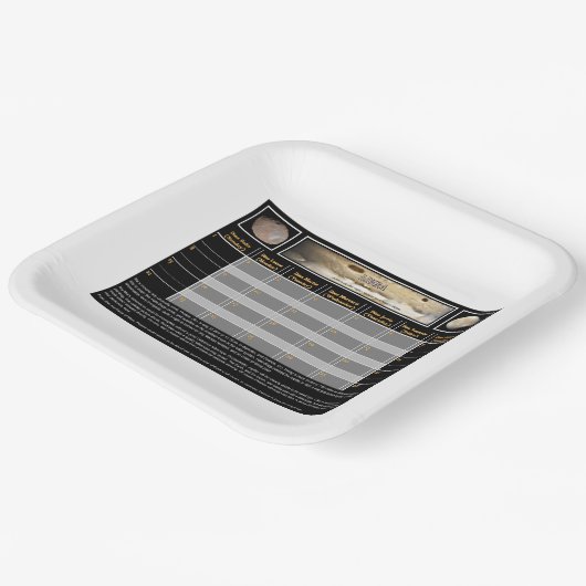 Mars Monde Pappteller (Gewinkelt)