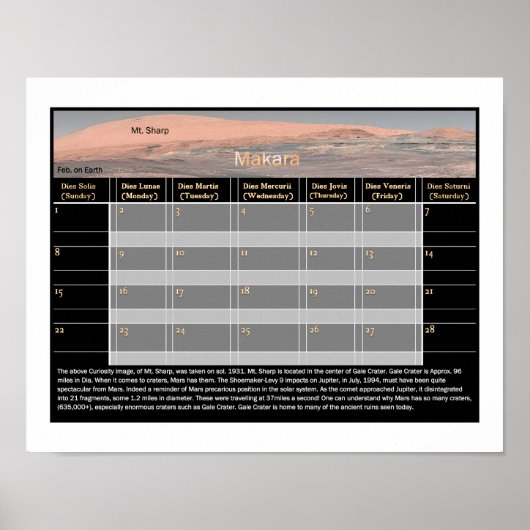 Mar's Mt. Sharp Poster (Vorne)