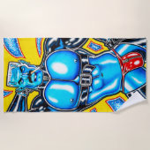 Mars-Muskeln Strandtuch (Vorderseite)