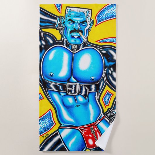 Mars-Muskeln Strandtuch (Vorderseite)