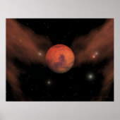 Mars-Narben Poster (Vorne)