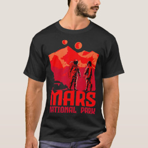 Mars Nationalpark Inspiriert Red Planet Verwandte T-Shirt