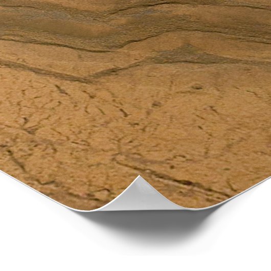 Mars: Neugier bei Rocknest Poster (Ecke)