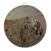 Mars Neugier Roter Marsch Landschaft Dartscheibe (vorne)