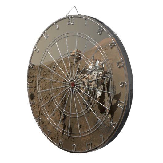 Mars Neugier Roter Marsch Landschaft Dartscheibe (Vorderseite rechts)