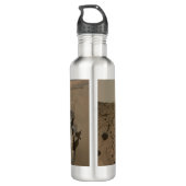 Mars Neugier Roter Marsch Landschaft Edelstahlflasche (Rückseite)