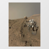 Mars Neugier Roter Marsch Landschaft Fensteraufkleber (Blatt)
