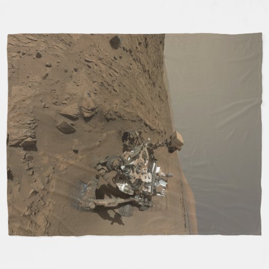 Mars Neugier Roter Marsch Landschaft Fleecedecke (Vorderseite (Horizontal))
