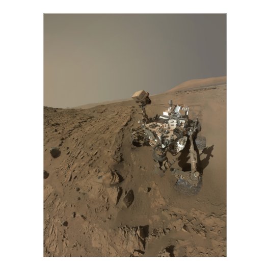 Mars Neugier Roter Marsch Landschaft Fotodruck (Vorne)