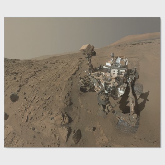 Mars Neugier Roter Marsch Landschaft Geschenkpapier (Flach)