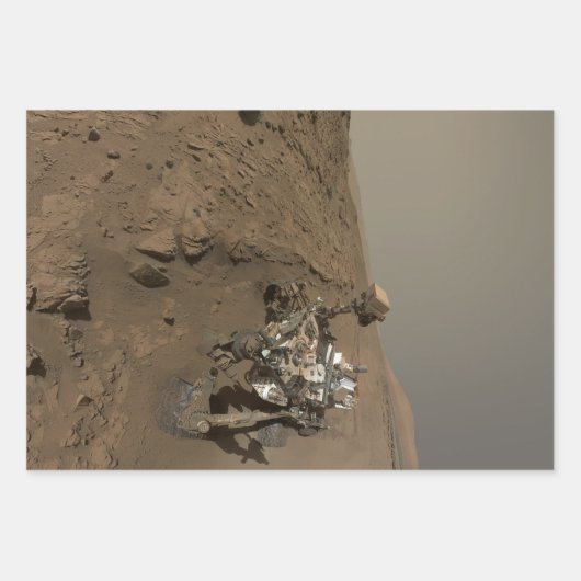 Mars Neugier Roter Marsch Landschaft Geschenkpapier Set (Vorderseite)