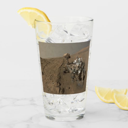 Mars Neugier Roter Marsch Landschaft Glas (Vorderseite Ice)