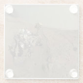 Mars Neugier Roter Marsch Landschaft Glasuntersetzer (Rückseite)