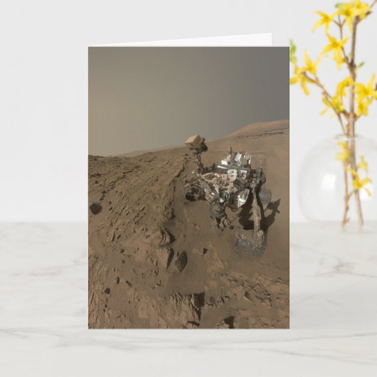 Mars Neugier Roter Marsch Landschaft Karte (Gelbe Blume)