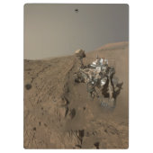 Mars Neugier Roter Marsch Landschaft Klemmbrett (Rückseite)