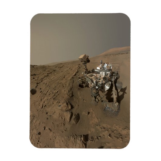 Mars Neugier Roter Marsch Landschaft Magnet (Vertikal)