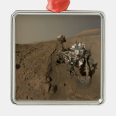 Mars Neugier Roter Marsch Landschaft Ornament Aus Metall (Vorne)