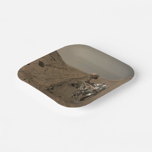 Mars Neugier Roter Marsch Landschaft Pappteller (Gewinkelt)