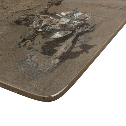 Mars Neugier Roter Marsch Landschaft Schneidebrett (Ecke)