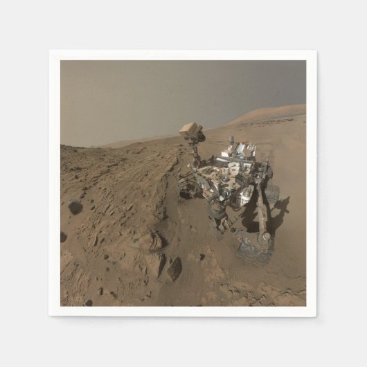 Mars Neugier Roter Marsch Landschaft Serviette (Vorderseite)