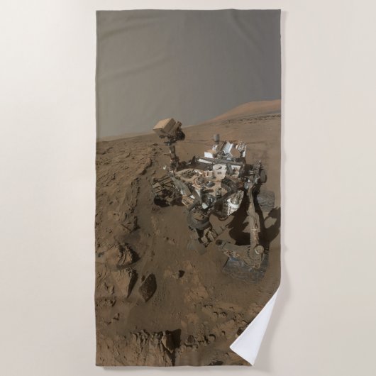 Mars Neugier Roter Marsch Landschaft Strandtuch (Vorderseite)