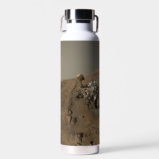 Mars Neugier Roter Marsch Landschaft Trinkflasche (Vorne)