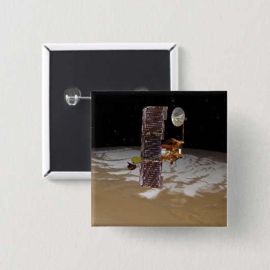 Mars Odyssey-Raumfahrzeug Button (Vorne & Hinten)