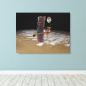 Mars Odyssey-Raumfahrzeug Leinwanddruck (Insitu (Holzboden))