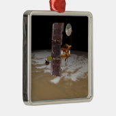 Mars Odyssey-Raumfahrzeug Silbernes Ornament (Rechts)
