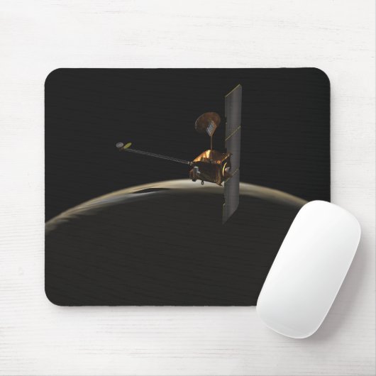 Mars Odyssey Raumsonde über Marmorsonnenaufgang Mousepad (Mit Mouse)