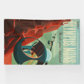 Mars Olympus Mons Höchstes Vulkansolarsystem Banner (Horizontal)