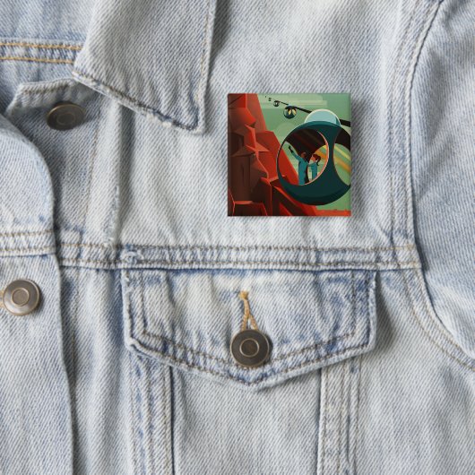 Mars Olympus Mons Höchstes Vulkansolarsystem Button (Beispiel)