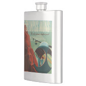 Mars Olympus Mons Höchstes Vulkansolarsystem Flachmann (Links)