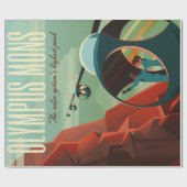 Mars Olympus Mons Höchstes Vulkansolarsystem Geschenkpapier (Flach)